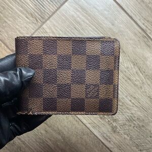 Men’s Louis Vuitton Ebene bifold wallet 0825 #21